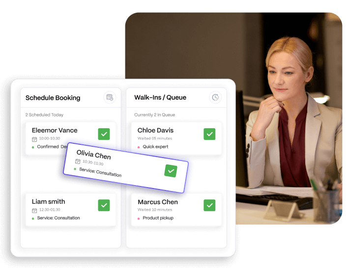 Combine Bookings and Walk-Ins Seamlessly