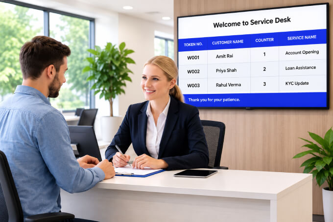 Staff Serve Customers