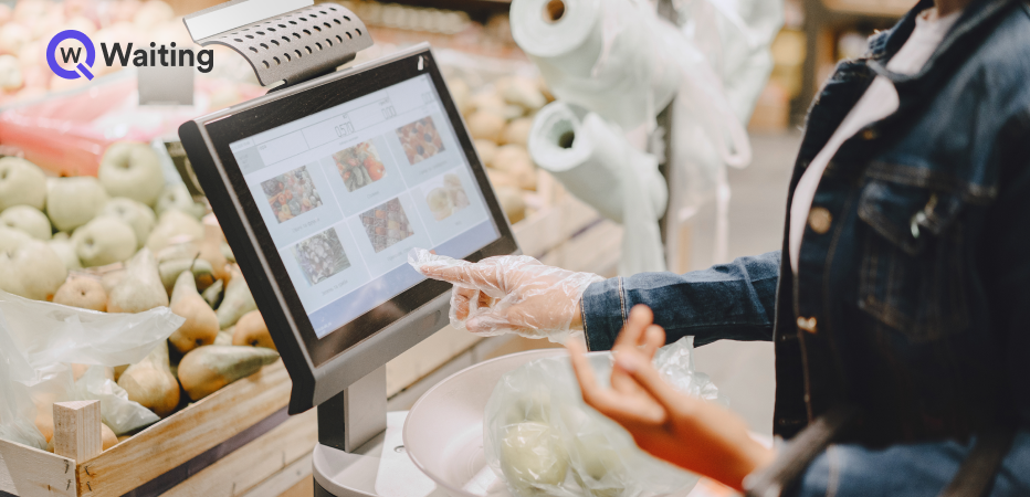Kiosk In Supermarket