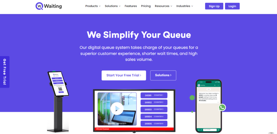 Queue system interface