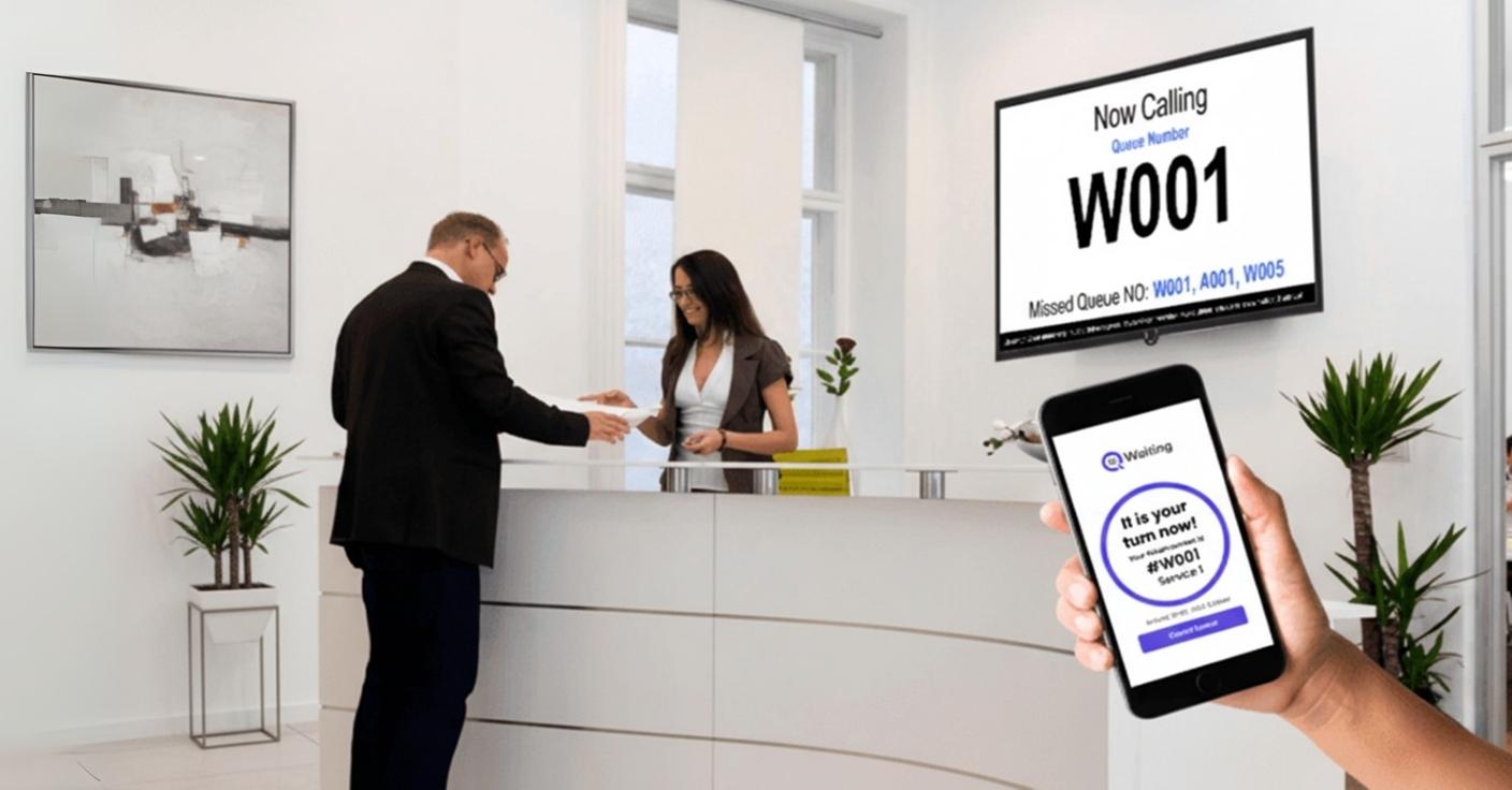Customer Checking in Via Virtual Queue System