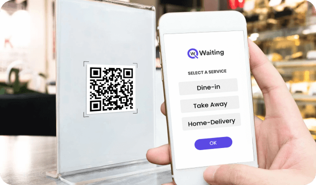 Join Restaurant Waitlist With QR Code Queueing