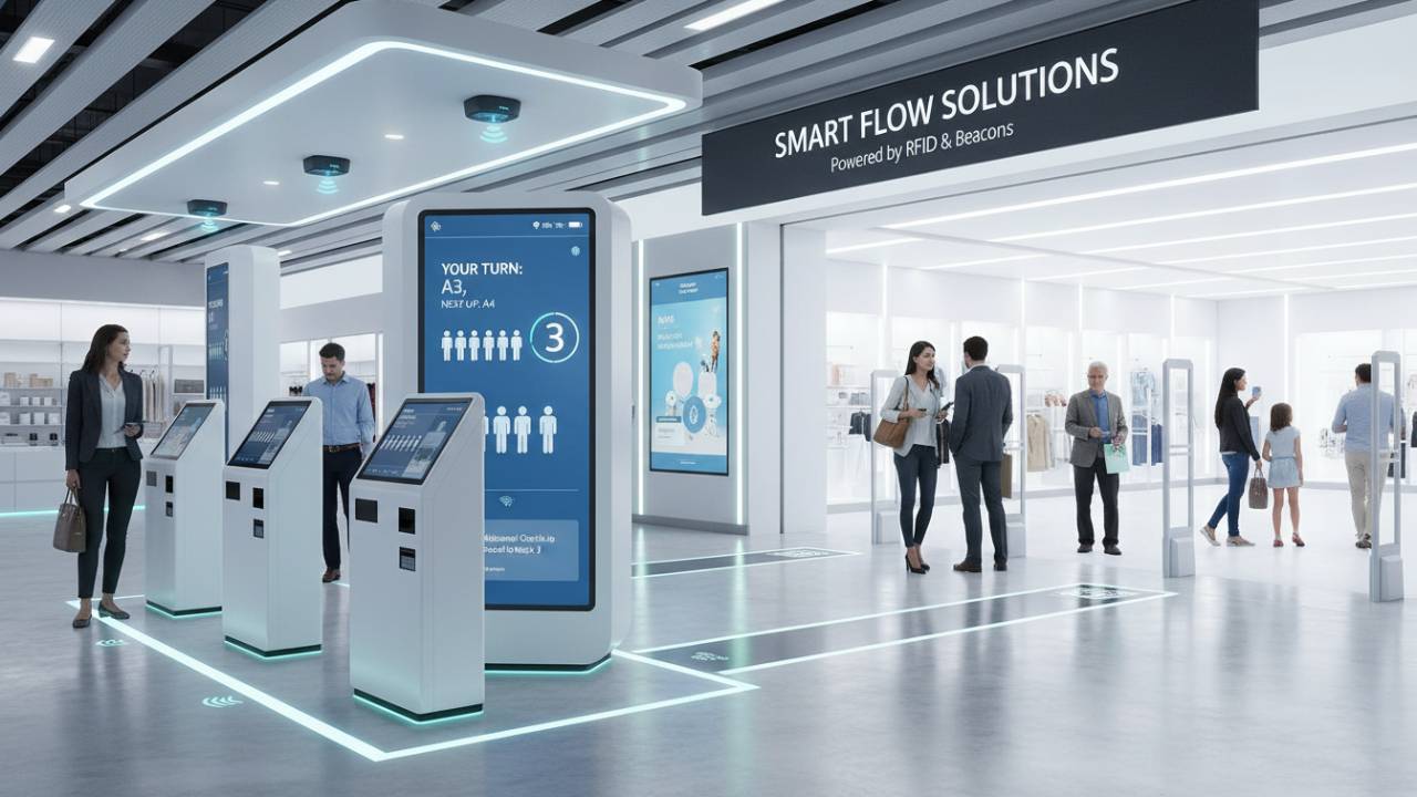 integrating smart flow solutions with queue system