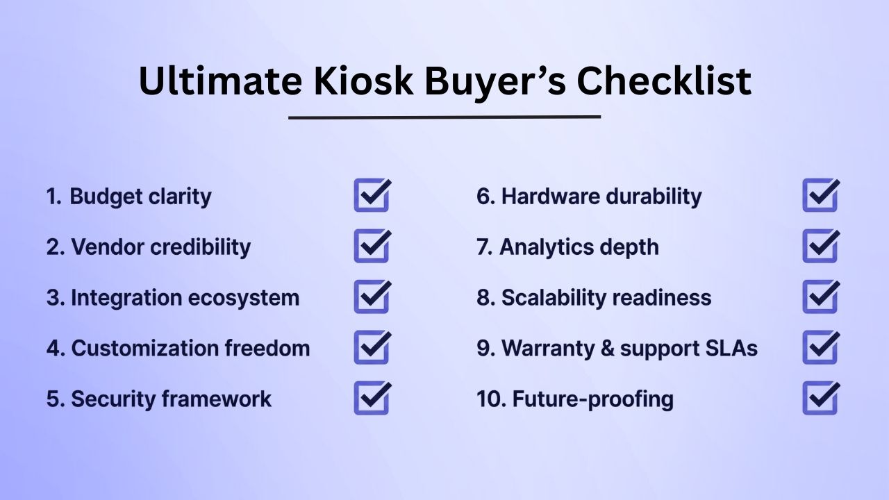 ultimate kiosk buyer&rsquo;s checklist