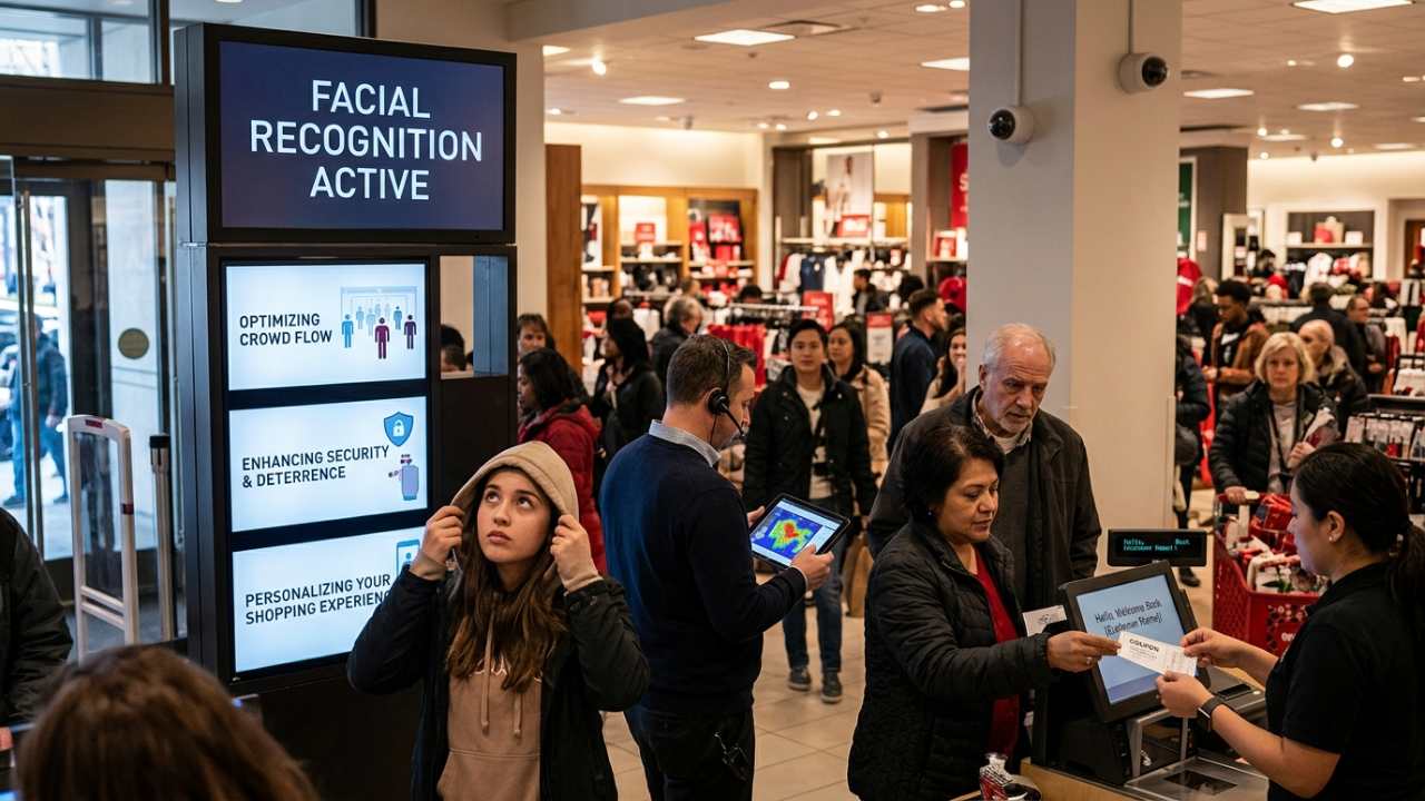 store using face recognition system for security and crowd control