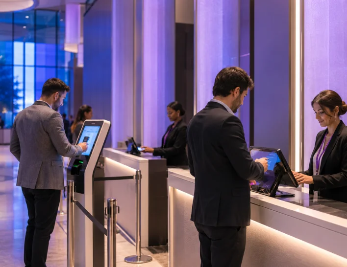 Equipos de registro - Gestione visitas inesperadas sin interrumpir a los invitados registrados