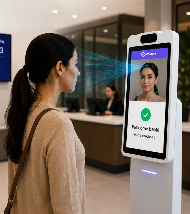 Qwaiting Face Recognition Kiosk
