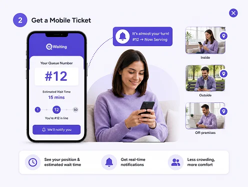 Obtenga un ticket móvil