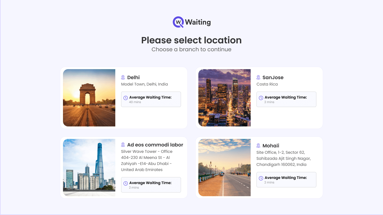 Qwaiting Queue Management System